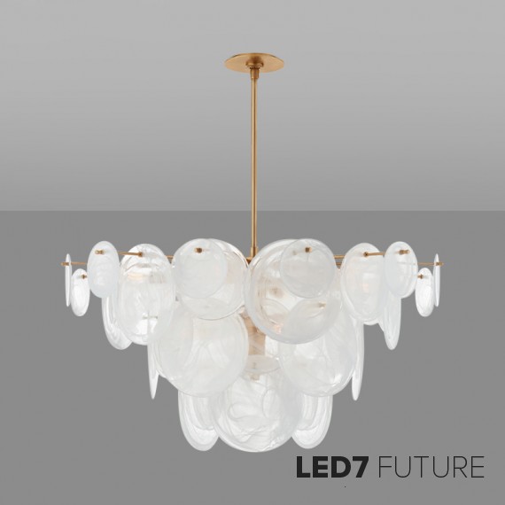 Loft Industry Modern - Shine Discs Chandelier V3